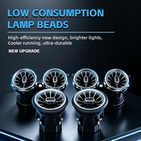 Luz Ambiental LED de 64 Colores para Rejilla de Ventilación de Aire Acondicionado, Sincronización con el Sonido, para Mercedes-Benz Clase E W213 E-Coupe C238, Decoración Interior del Automóvil