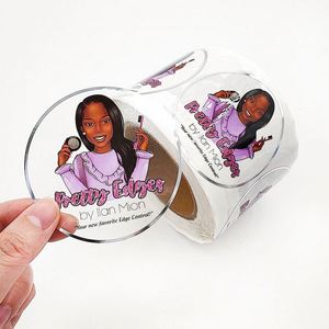 Etiqueta Adhesiva de Vinilo PVC Personalizada Creativa, Etiqueta de Dibujos Animados con Logotipo Personalizado, Etiquetas de Embalaje Comerciales - Product Image 1