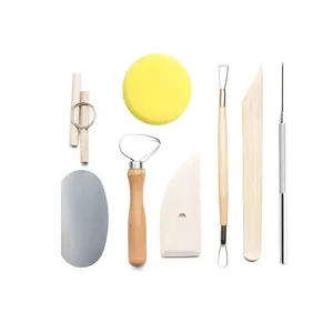 Набор инструментов для деревянной гончарной глины, набор инструментов для чистки глины, режущий инструмент для моделирования, инструмент для новичков в гончарном стиле
