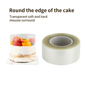 Venta al por mayor transparente envolvente 100 metros hojas de acetato 50m pastel collar rollo para pasteles hornear DIY Decoración - Product Image 2