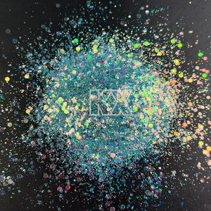 Vente en gros de paillettes décoratives irisées arc-en-ciel, grosses paillettes en vrac pour la décoration artisanale - Product Image 1