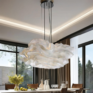 Lampadario Nordic Cloud Moderno, Altezza Regolabile, in Ferro, Vetro e Acciaio Inossidabile, per Hotel, Ristoranti, Bar, Sale Espositive - Product Image 5