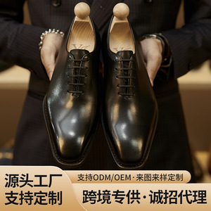 Zapatos de Fiesta Italianos para Hombre de Alta Calidad al por Mayor, con Punta en Pico, Cordones, Antideslizantes, Ligeros, Transpirables, con Suela de Goma - Product Image 5