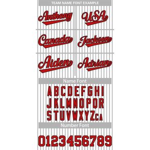 Custom Pinstripe Baseball Jersey Button Down Shirt Personalized Name Number Tackle Twill Moisture Wicking Unisex Adult - Product Image 5