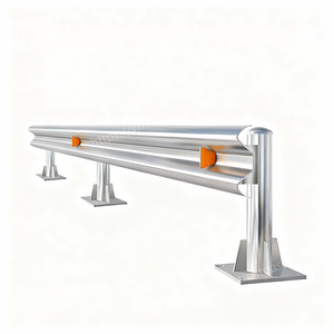 Sistema Completo de Barrera de Seguridad Vial de Acero Galvanizado en Caliente, Tipo W, con Postes y Pernos, para Carreteras - Product Image 3