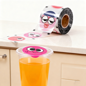 Productos al por Mayor YSH, Película de Sellado para Vasos de Bebidas, Leche y Té, de Plástico PET, CPP, BOPP, con Efecto de Adhesivo - Product Image 3