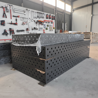 Table de soudage 3D robuste en acier nitrué D16/D28, plateforme de soudage de précision en fonte