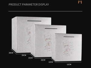 Alcancía <span class=keywords><strong>de</strong></span> Hierro <span class=keywords><strong>de</strong></span> Alta Calidad, Alcancía Cuadrada, Solo para los Mejores Regalos, Familiares y Amigos - Product Image 2