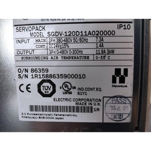 SGDV-120D11A020000 <span class=keywords><strong>Servo</strong></span> <span class=keywords><strong>Drive</strong></span> Nouveau dans la boîte PLC PAC et contrôleurs dédiés Expédition accélérée - Product Image 3