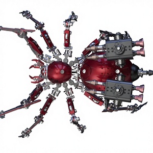 Modèle d'araignée en métal à assembler, figurine d'insecte mécanique de haute précision à thème animal, jouet éducatif DIY en boîte - Product Image 6