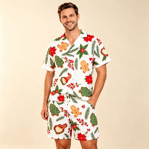 Pijamas navideños para mujer, conjunto de manga corta, pijamas festivos, ropa de dormir suave, conjunto familiar, pijamas personalizados para mujer - Product Image 2