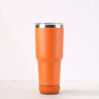 Gobelet musical Bluetooth vierge pour sublimation 30OZ en acier inoxydable avec haut-parleur sans fil, couvercle isotherme et paille, autonomie 6-12 heures