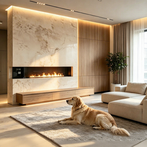 Tonya <span class=keywords><strong>Cheminée</strong></span> électrique à vapeur d'eau 3D intégrée, à brume ultrasonique, avec flamme réglable à distance, pour villa, foyer décoratif d'intérieur - Product Image 1