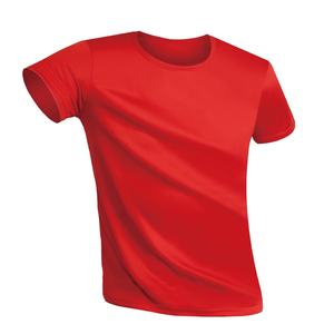 T-shirt de <span class=keywords><strong>sport</strong></span> unisexe à col rond côtelé, coupe ajustée et courte, pour hommes et femmes - Product Image 2