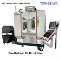 Machine de fraisage CNC 5 axes Tsingziwa, robuste, automatique, haute précision, haute vitesse, broche 20KW HSK-A63, commande Syntec, 24 outils