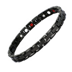 Pulsera de Acero Inoxidable con Logotipo Personalizado 4 en 1, Terapia Magnética, Equilibrio, Patrón de Serpiente, Impermeable, Pulsera de <span class=keywords><strong>Iones</strong></span> <span class=keywords><strong>Negativos</strong></span> - Product Image 3