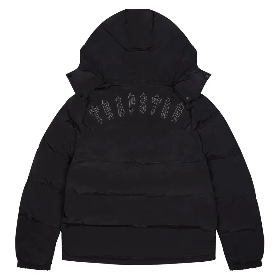Winter Men Trapstar Jacket AW20 Irongate Hooded Quilted Women Warm Vintage Short Jacket Top Quality Embroidered Lettering Coat