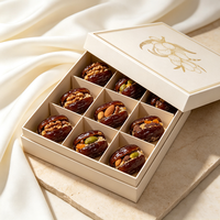 Boîte cadeau de luxe personnalisée avec logo, couvercle et base en carton rigide pour le Moyen-Orient et l'Europe, vente en gros, impression personnalisée