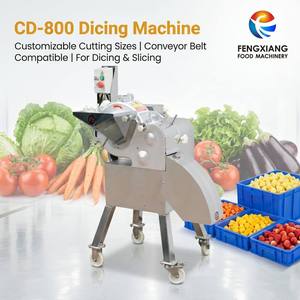 Commercial <b>Fruit</b> and <b>Vegetable</b> Cutter Cube Dicing <b>Machine</b> 3-25mm Dices 500-1200kg/H Stainless Steel Cubing <b>Machine</b> - Product Image 1