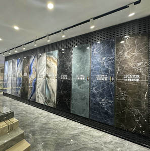 Piastrelle in Gres Porcellanato Sinterizzato 180x90cm Effetto Marmo per Rivestimento Pareti e Pavimenti di Sala da Pranzo, Soggiorno e Ingresso, Basso Contenuto d'Acqua - Product Image 3