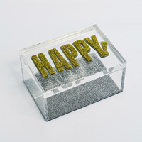 Boîte Tzedaka en acrylique | Boîte de rangement en acrylique polyvalente | Boîte Lucite élégante-personnalisable, durable et esthétique pour la décoration intérieure