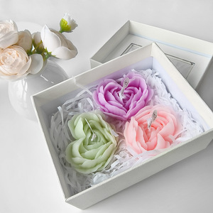Wholesale Valentine's Day Gifts Heart Shaped Home Decor Aromatherapy <strong>Candle</strong> Rose Flower Scented <strong>Candles</strong> - Product Image 6