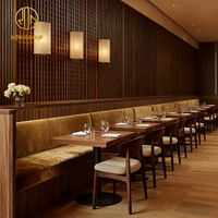 Banc en bois moderne et écologique en forme de L, banquette en velours pour café, restaurant et salon de thé, ensemble chaise et table, canapé