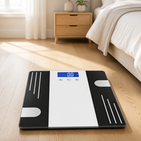 Balance connectée professionnelle de composition corporelle numérique 180 kg avec fonction de mémoire multi-utilisateurs pour la maison et la salle de sport