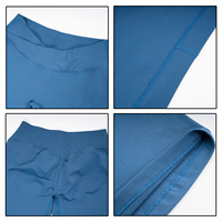 Leggings de yoga sans couture pour femme avec logo personnalisé, couleur unie, coupe évasée en V, effet ventre plat, pour course en extérieur et entraînement sportif