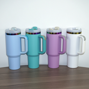 Custom 40oz Double Wall Vacuum Insulated Stainless Steel Tumbler with Powder Coated Finish and Laser Engraved Design for Outdoor - Product Image 2