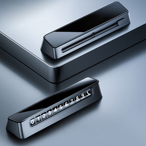 Plat nomor parkir mobil sementara nomor dapat diatur plat nomor bergerak perlengkapan Interior mobil hadiah plat nomor parkir mobil - Product Image 1