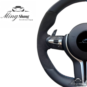 Volante Deportivo Negro en Forma de T con Botones, Compatible con <span class=keywords><strong>BMW</strong></span> F10 <span class=keywords><strong>F30</strong></span> E60 E90 F35 F22 F32 X2 X3 X4 X5 X6 M1 M2 M3 M4 M5 M6 - Product Image 4