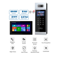 Système d'interphone IP pour appartement vidéo Portero IP avec visiophone IP65 et caméra de sonnette RJ45