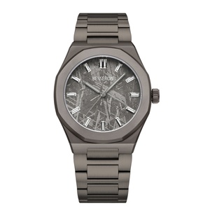 Nouvelle montre mécanique automatique en acier inoxydable 316L véritable météorite gris spatial rare, mouvement mécanique japonais pour hommes - Product Image 2