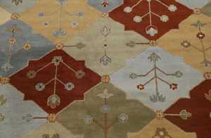 Tapis en laine noué à la main de style moderne personnalisé de haute qualité traditionnel oriental abstrait rouge foncé autres couleurs ensembles de tapis - Product Image 4