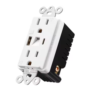 Chúng tôi tiêu chuẩn 5V 4.8A ánh sáng ban đêm <span class=keywords><strong>USB</strong></span> ổ cắm 125V 15A Loại C tường Ổ Cắm Công Nghiệp bệnh viện sử dụng ETL cho IP56 nhựa cắm - Product Image 5