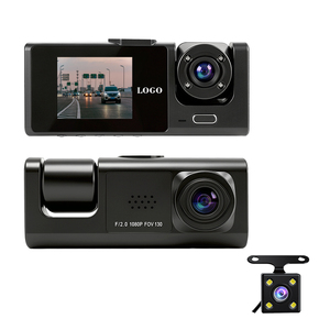 Caméra de voiture sans fil Whatnot à 3 objectifs, enregistrement en boucle, dashcam rechargeable, 640*480P, enregistreur vidéo de voiture professionnel électrique - Product Image 1