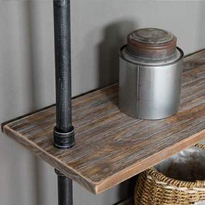 Industrial 6-Tiers Modern <strong>Ladder</strong> Shelf Bookcase Solid Wood Storage Shelf Display <strong>Shelving</strong> - Product Image 5