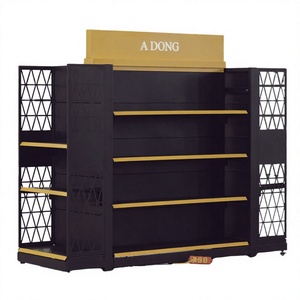 Présentoir d'épicerie double face ADONG | Support de gondole en métal personnalisé | Usine OEM Vietnam A50 - Product Image 1