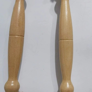 Castagnettes en bois à double tête et long manche, claquettes espagnoles portatives, instrument de percussion Orff pour enfants, pour l'enseignement du rythme et de la danse - Product Image 3