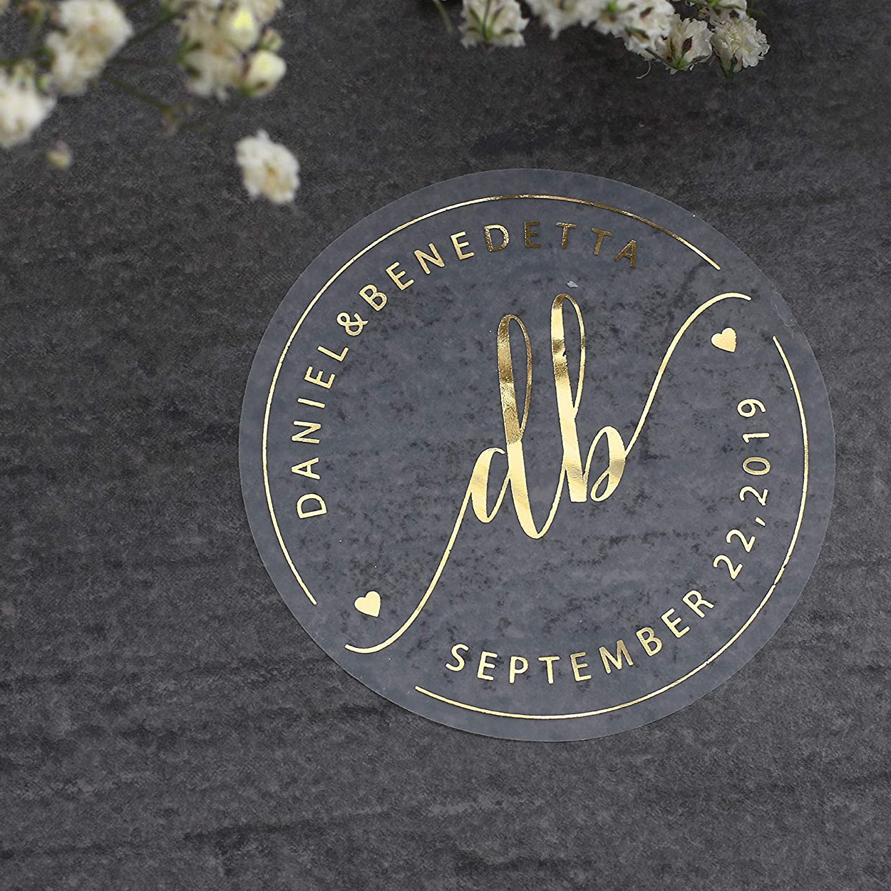 Изготовленная на заказ Печать круглый золотой фольги прозрачная этикетка спасибо стикер для свадьбы и дня рождения; Для детей, декоративный светильник