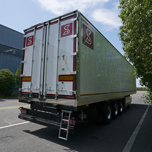 45 pies <span class=keywords><strong>3</strong></span> <span class=keywords><strong>ejes</strong></span> transporte de alimentos frescos refrigerador refrigerado semirremolque con suspensión neumática - Product Image 6