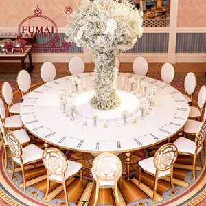 Chaise d'hôtel en acier inoxydable doré à dossier rose pour événements, vente en gros - Product Image 2