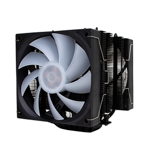 Ventilador de CPU RGB LED Negro de 12 cm ARGBCPU, Silencioso, Radiador de Aire para Escritorio, 6 Disipadores de Calor de Aluminio, USB - Product Image 1