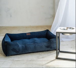 Cama para Perro Personalizada al por Mayor, Impermeable, de Forma Cuadrada, Cómoda, de Gamuza y Pana, Transpirable, Extraíble y Lavable - Product Image 1