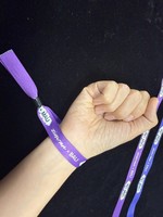 Pulseras de Transferencia Térmica de Poliéster Personalizables Desechables Hechas a Mano para Entradas a Eventos/Conciertos en Shenzhen con Código QR
