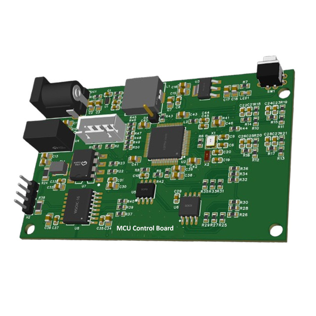MCU Control Board with Isolated CAN RS485 SPI Flash I2C EEPROM Wide Voltage Input PCBA Module for Industrial Communication Sys