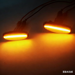 Feu de position latéral dynamique à LED pour Toyota Vios <span class=keywords><strong>Yaris</strong></span> 2014-2019, clignotant séquentiel - Product Image 3