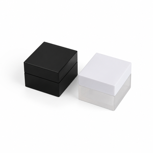 Auf Lager: 5G, <span class=keywords><strong>10G</strong></span>, 15G Quadratische Acryl-Cremetiegel Kosmetik-Probenfläschchen Wiederbefüllbare Flaschen Hautpflege-Box Cremedosen - Product Image 1