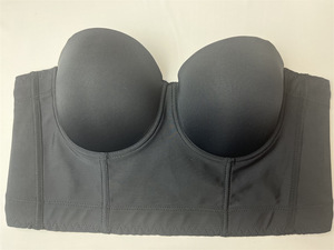 <span class=keywords><strong>Soutien</strong></span>-<span class=keywords><strong>gorge</strong></span> de grande taille de haute qualité pour femmes, sans dos, avec dos bas et bretelles amovibles, couvre les gros seins - Product Image 5